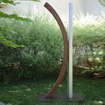 relaxed Stainless Steel Sculpture