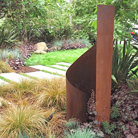 Contemporary Outdoor Garden Sculptures, Modern Metal Garden Ornaments