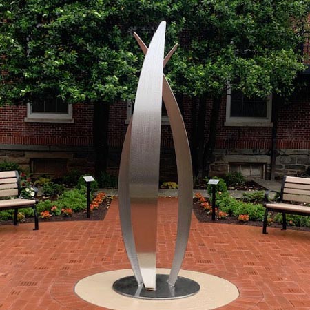 flight public art main landscape sculpture modern abstract metal