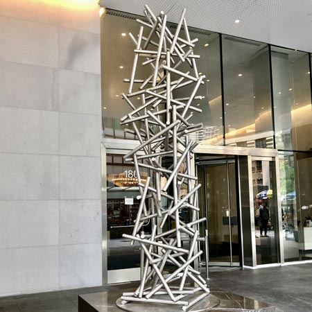 gravity main jennifer asher terra sculpture modern metal