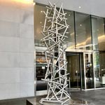 gravity main jennifer asher terra sculpture modern metal