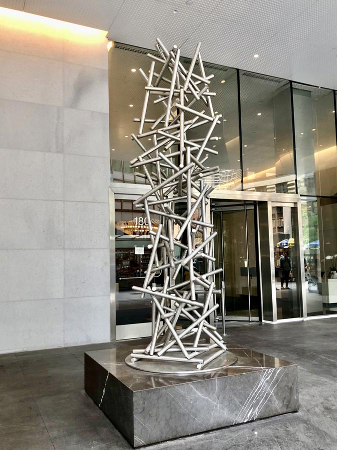 gravity public art jennifer asher terra sculpture modern metal