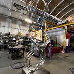 luna public art sculpture modern abstract thumb