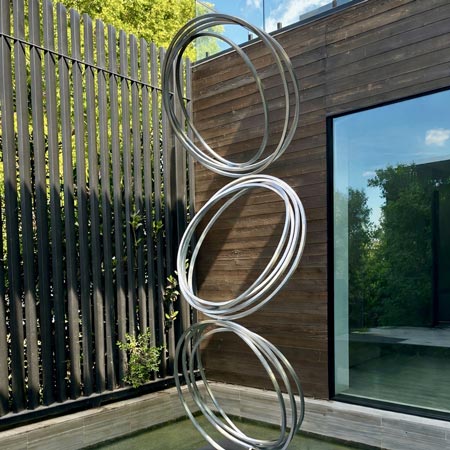 luna main modern abstract sculpture public art installation