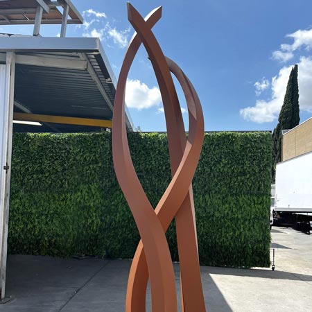 then and now main Modern outdoor sculpture installation